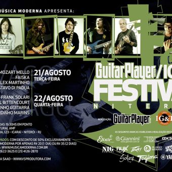 22/08 ( QUARTA – 19h30) – Paulinho Guitarra no Guitar Player Festival