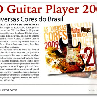 Revista Guitar Player traz CD Especial com Paulinho Guitarra na edição de Outubro